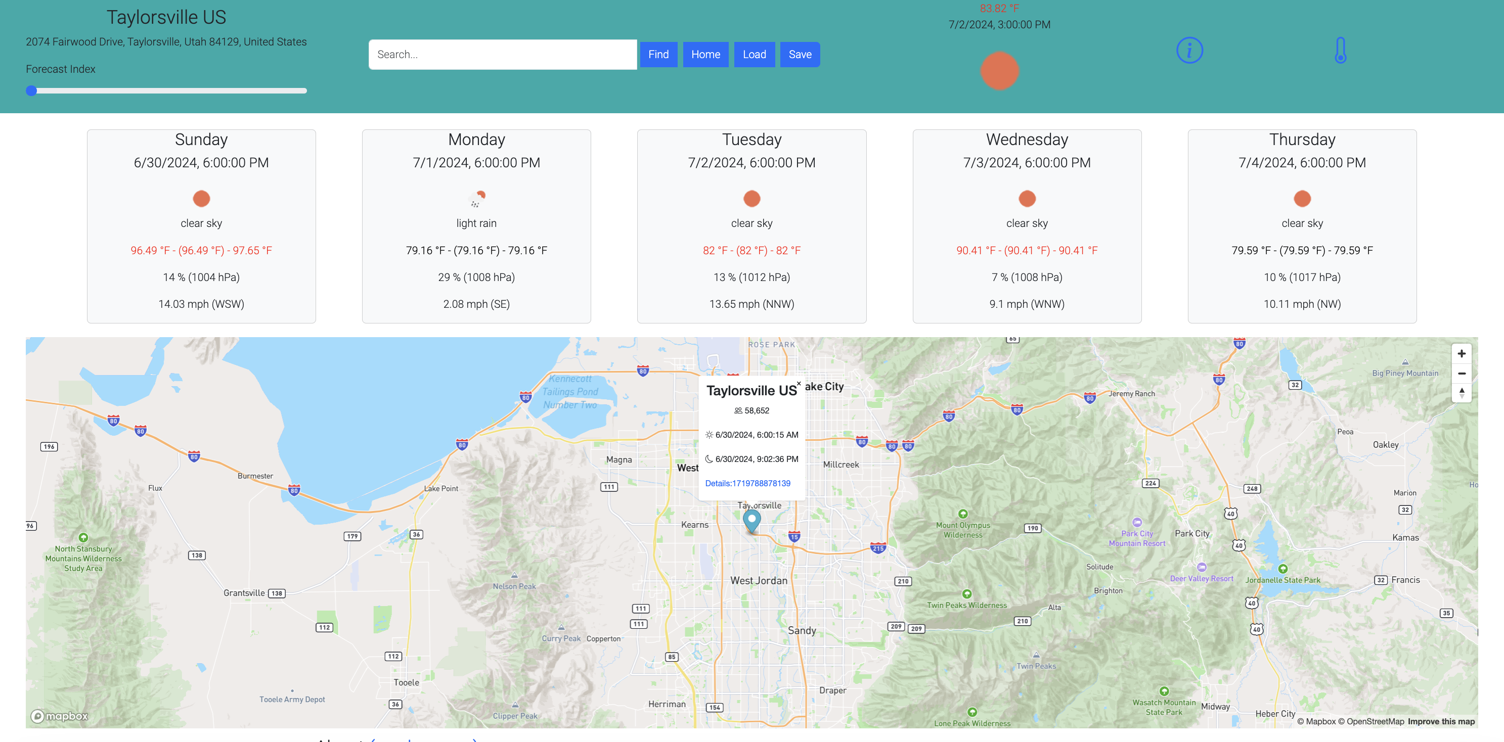 Weather + Map + API